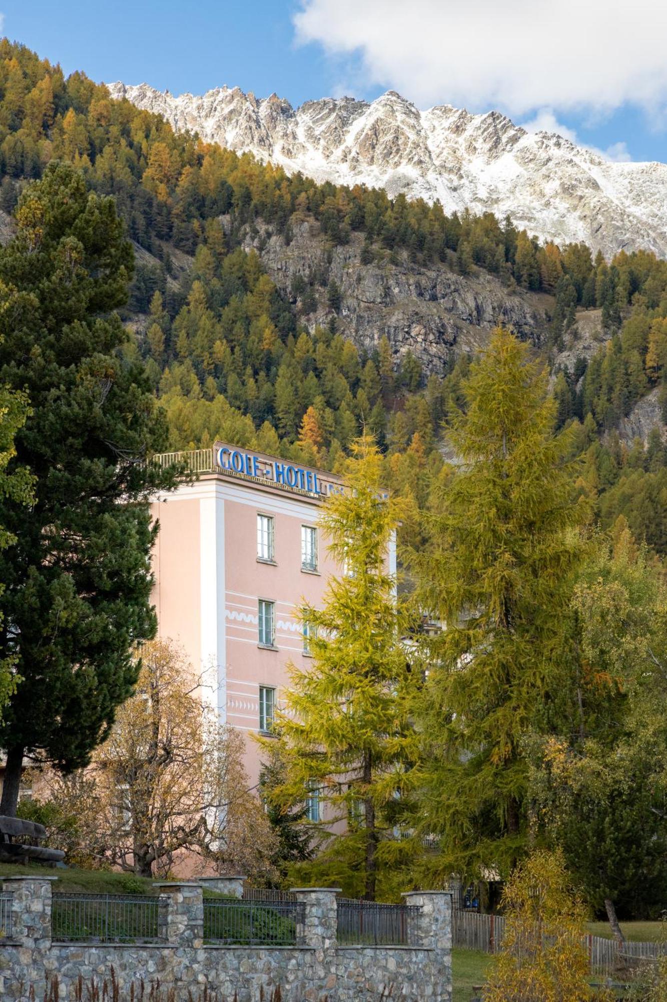 Golf Hotel Des Alpes Samedan Exterior foto