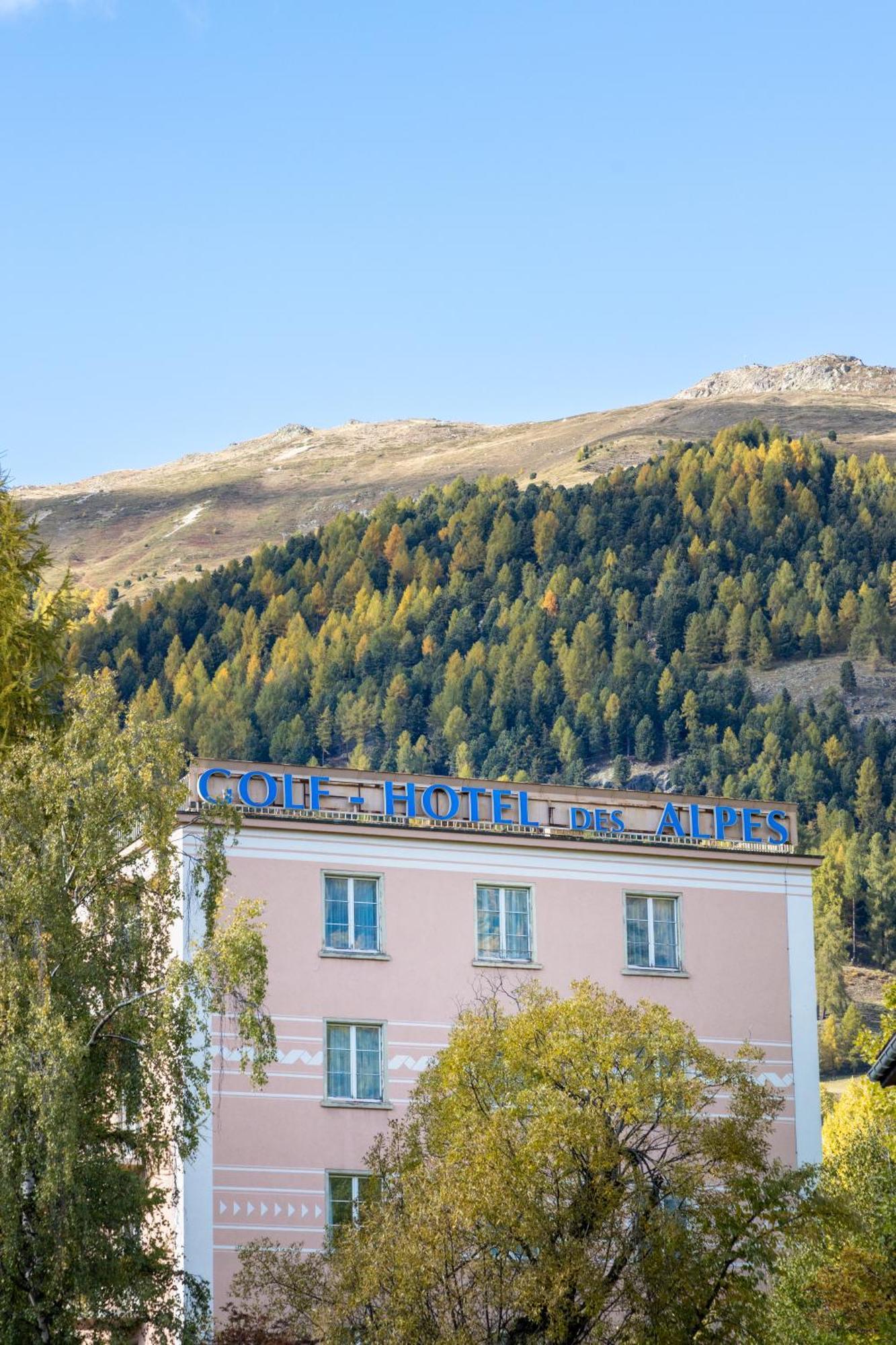 Golf Hotel Des Alpes Samedan Exterior foto